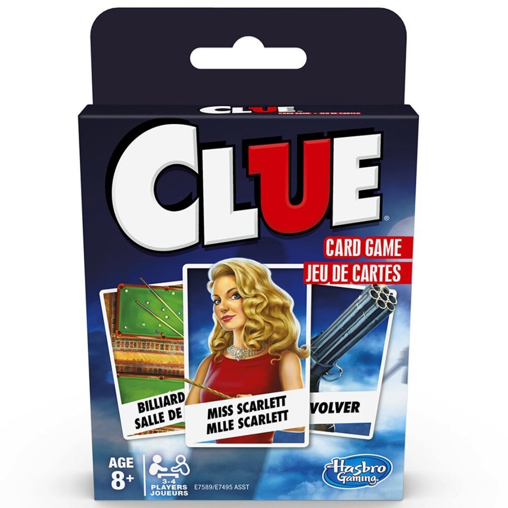 Hasbro Clue Card Game Bilingual New Sealed Ages 8 +